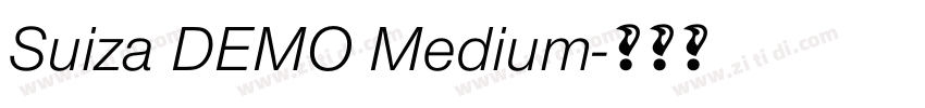 Suiza DEMO Medium字体转换